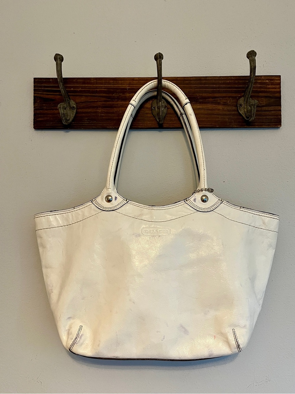 Coach Bleecker Tote Bag White
